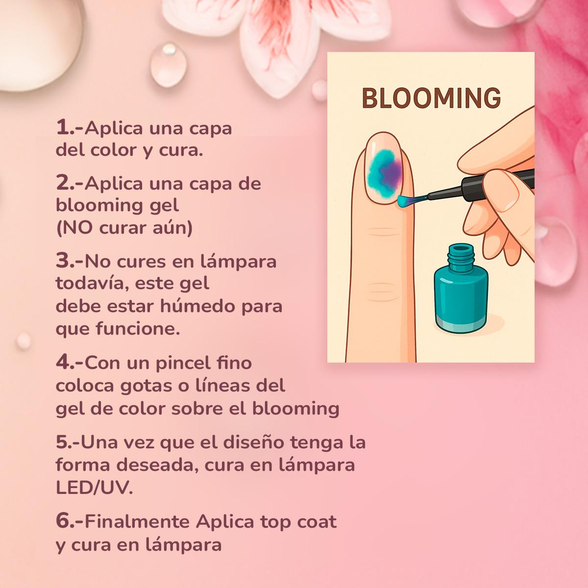 Miss Cherry Clear  EFECTO Blooming gel semipermanente con efecto uñas UV/LED