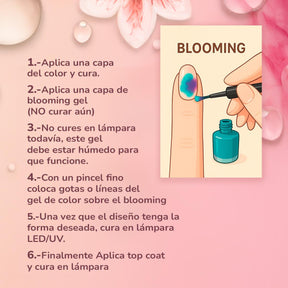 Miss Cherry Clear  EFECTO Blooming gel semipermanente con efecto uñas UV/LED