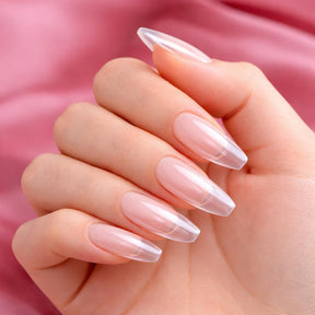 Miss Cherry 504pcs Tips Pre limado para Uñas Soft Gel Incluye 12 Tamaños Uñas Postizas Transparentes