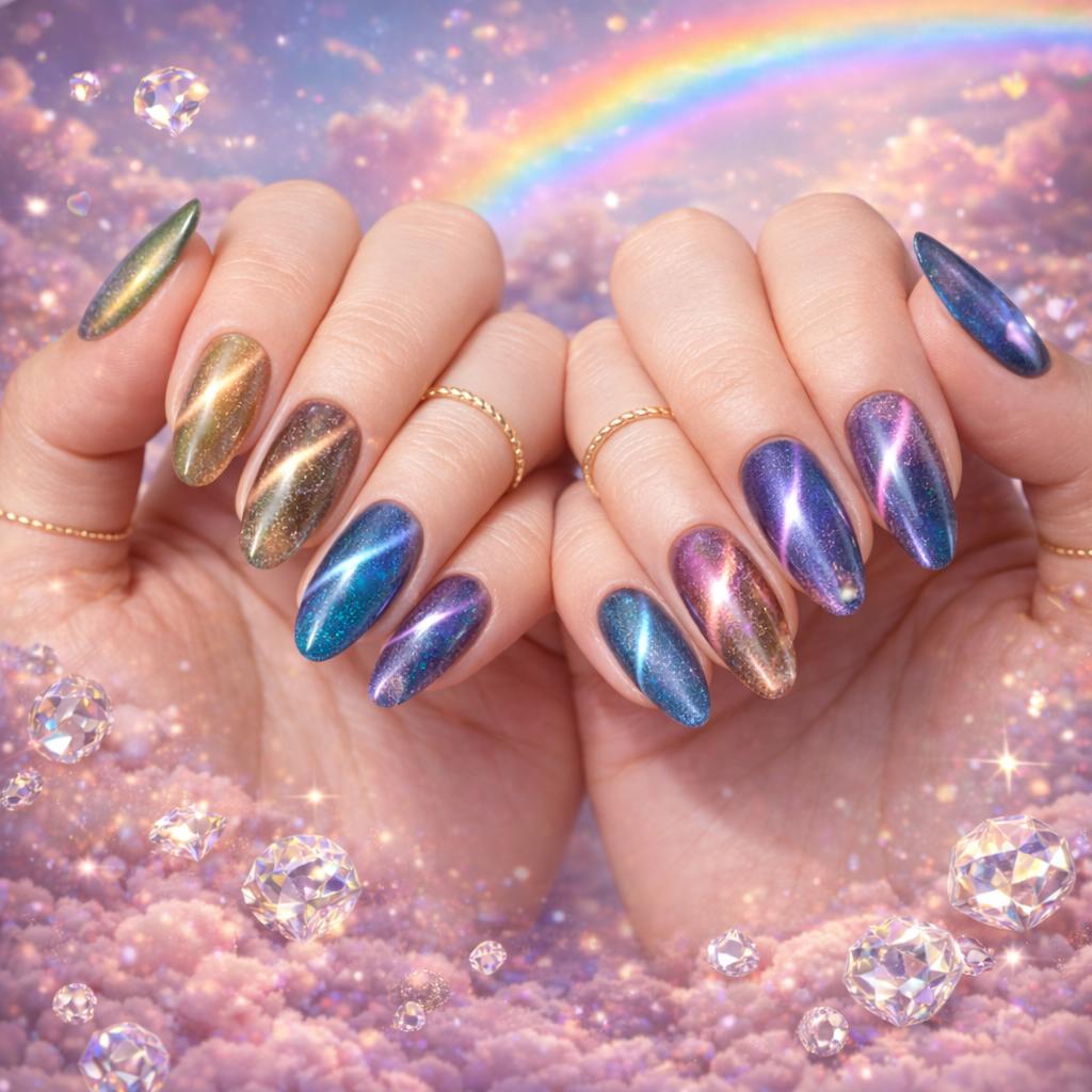Miss Cherry DIAMANTE ARCOIRIS 6 pcs gama profesional para uñas UV LED gel semipermanente