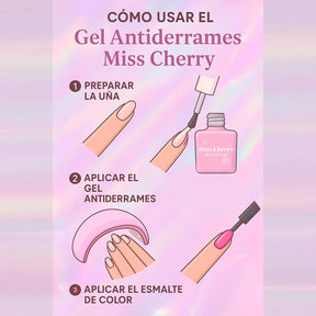 Miss Cherry Antiderrames Latex para manicura Anti Overflow Gel Esmaltes para Uñas Profesional