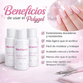 Miss Cherry Liquido Diluyente 60ml para polygel profesional