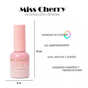 Miss Cherry Gel de Construccion UV/LED profesional para manicura arte en uñas