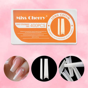 Miss Cherry Tips para el arte de las uñas acrilicas naturales 500 pcs