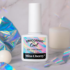 Miss Cherry Gel Unicornio Efecto ojo de gato Gel Semipermanente UV/LED  con efecto manicura uñas