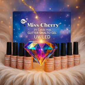 Miss Cherry StarGEL Diamante gel semipermanente UV LED manicura uñas ART NAIL glitter