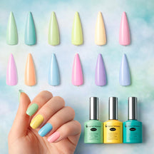 Miss Cherry Gama de 12 piezas Gel semipermanente Multicolor para uñas UV-Led