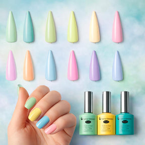 Miss Cherry Gama de 12 piezas Gel semipermanente Multicolor para uñas UV-Led