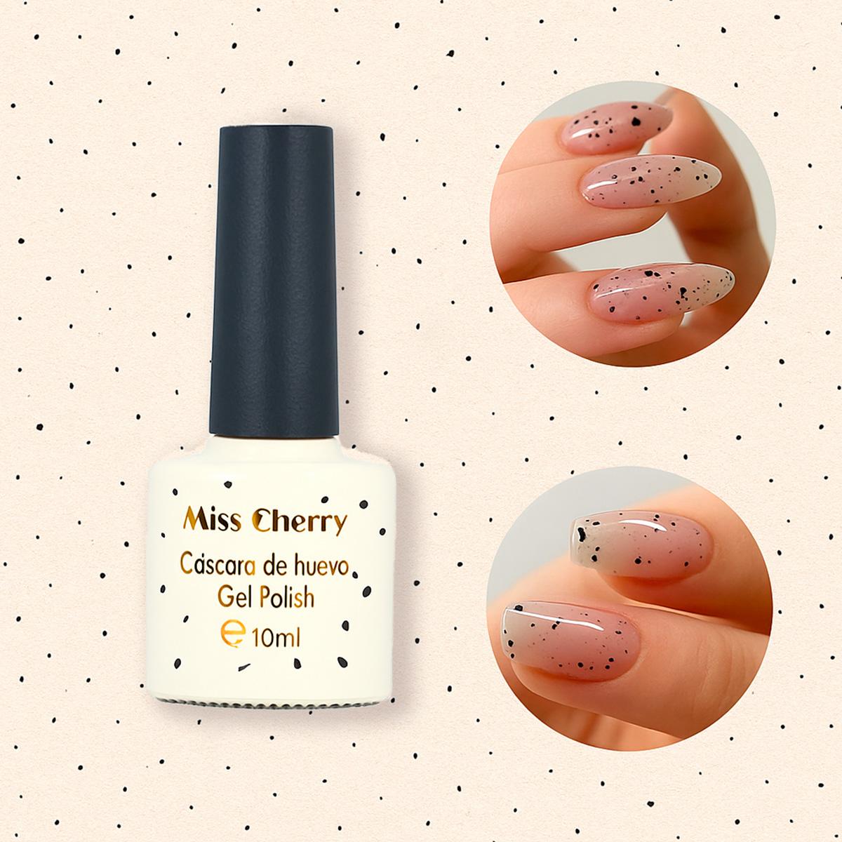 Miss Chery Textura de Cascarón de huevo acabado brillante para uñas Gel UV/LED 1pieza