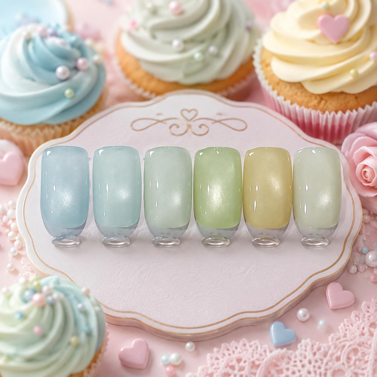 Miss Cherry Ojo de gato Cupcakes esmalte efecto uñas semipermanente