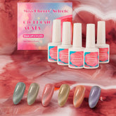 Miss Cherry Efecto ojo de gato Agatha gel semipermanente 10ml 6 Piezas