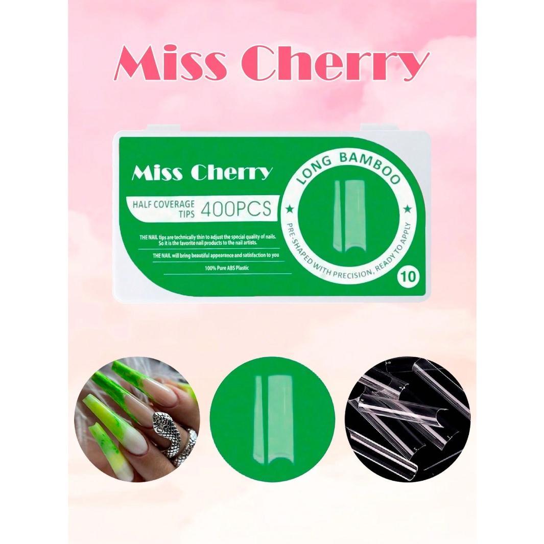 Miss Cherry Tips para el arte de las uñas acrilicas naturales 500 pcs