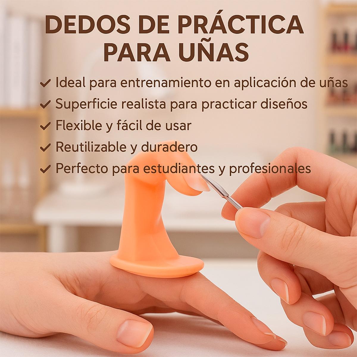 Miss Cherry 100 piezas Dedos con Uñas de Practica Para Diseños Uñas Muestrio Manicura