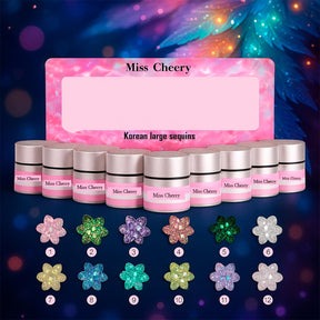 Miss Cherry Hojuela Coreana Gel UV LED profesional manicura uñas 12 piezas 10 ml Decoraciones Uñas Nails