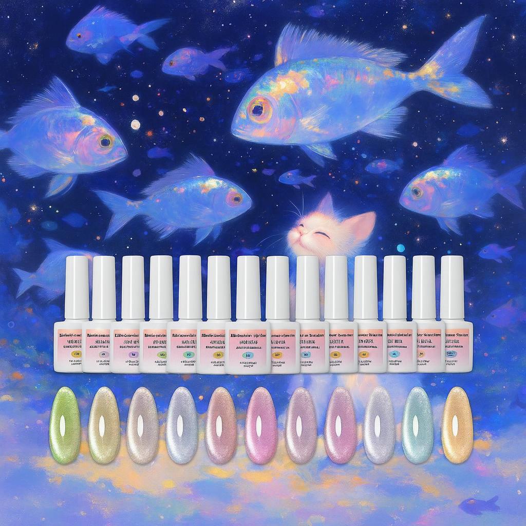 Miss Cherry Espiritu Marino Efceto Ojo de gato  Gel profesional UV LED
