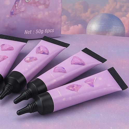 Miss Cherry Cristal Glue Pegamento Cristales  Moldeador Con Relieve Uñas UV LED