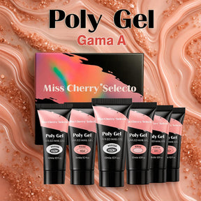 Miss Cherry Polygel UV/LED semipermanenete diferentes tonos y acabados ART Nail dieño de uñas