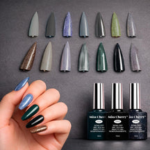 Miss Cherry Gama de 12 piezas Gel semipermanente Multicolor para uñas UV-Led