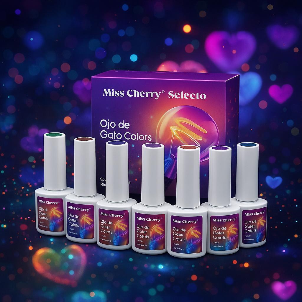 Miss Cherry Gama Ojo de gato COLORS UV LED profesional uñas