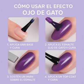 Miss Cherry Gama Ojo de Gato PARAISO Gel semipermanente, 10ml 6 pza arte en uñas profesional