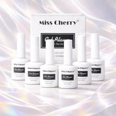 Miss Cherry Gel Blanco Lechoso Uv/led Gel Semi Permanente Uñas Gel Semipermanente Lechoso 6PCS