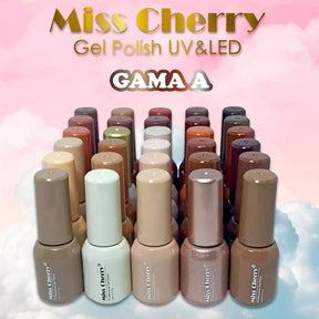 MISS CHERRY Gel esmalte semipermanente para uñas Uv Led GAMA DE 30 PZS