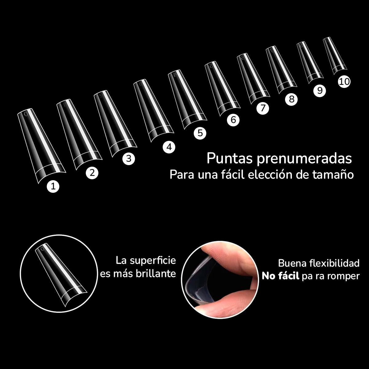 Miss Cherry TIPS Profesionales para uñas Profesional Nail Plate