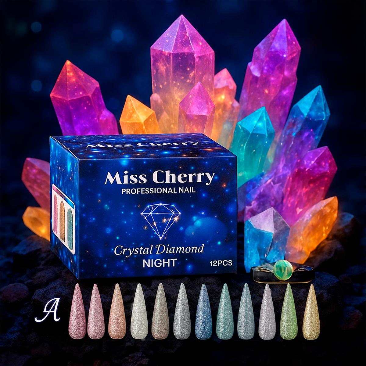 Miss Cherry Gama CRYSTAL DIAMOND Gel semipermanente UV LED 12 pcs