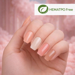 HEMATPOFREE MISS CHERRY Gel esmalte semipermanente para uñas Uv Led BASE MULTIUSO SOFT STRONG 6 pcs
