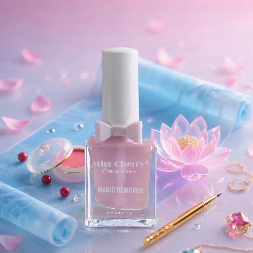 HEMATPOFree Miss Cherry Magic Remover Removedor De Gelishs quita esmalte uñas