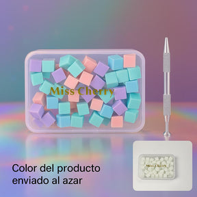 Miss Cherry Difuminador SET de Esponjas y Pinza Para Difuminar color en uñas aplicador para degradado