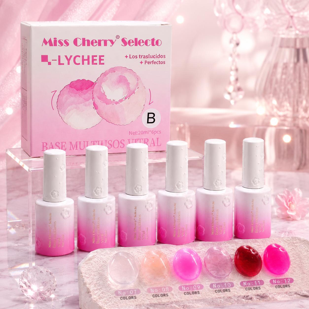 Miss Cherry Gel Semipermanente BASE MULTIUSOS VITRAL