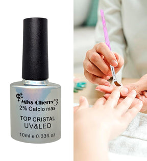 Miss Cherry Top Cristal UV&Led 10ml 12 pcs Uñas Esmalte