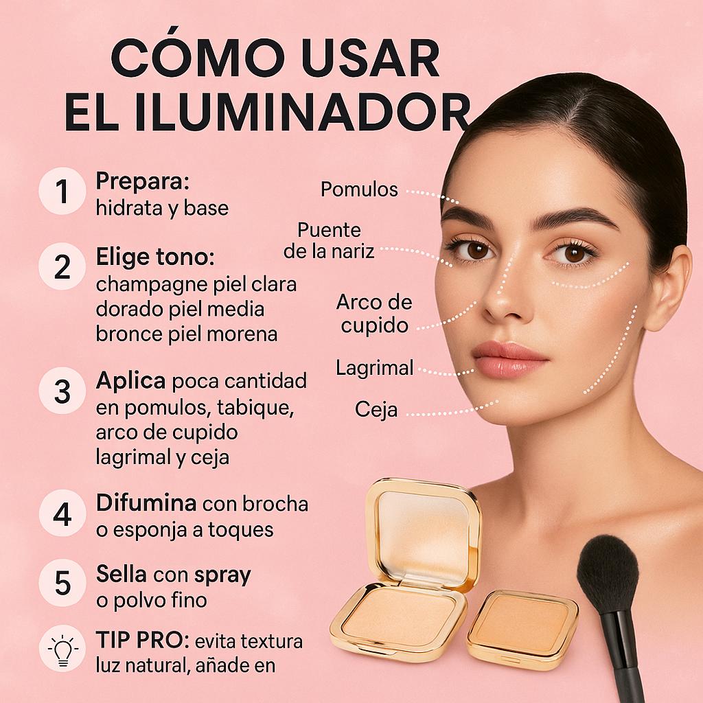 Miss Cherry Makeup Glow Palette Iluminador Ultra Profesional para rostro maquillaje  8g
