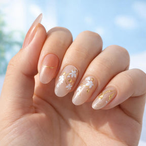 Miss Cherry Uñas postizas Press on con diesño Ojo de gato Tips