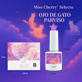 Miss Cherry Gama Ojo de Gato PARAISO Gel semipermanente, 10ml 6 pza arte en uñas profesional