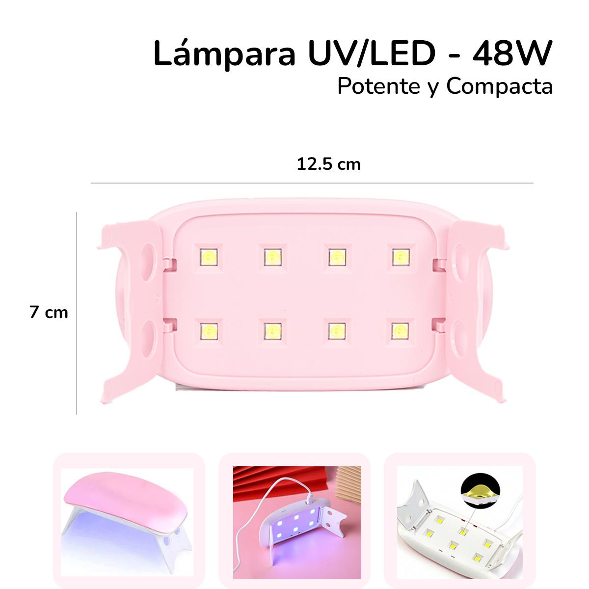 Miss Cherry Kit Básico de 3 Pasos Esmaltes Para Uñas Acrilicas Iman Lampra Base Top Coat Semipermanente  Kit0M1