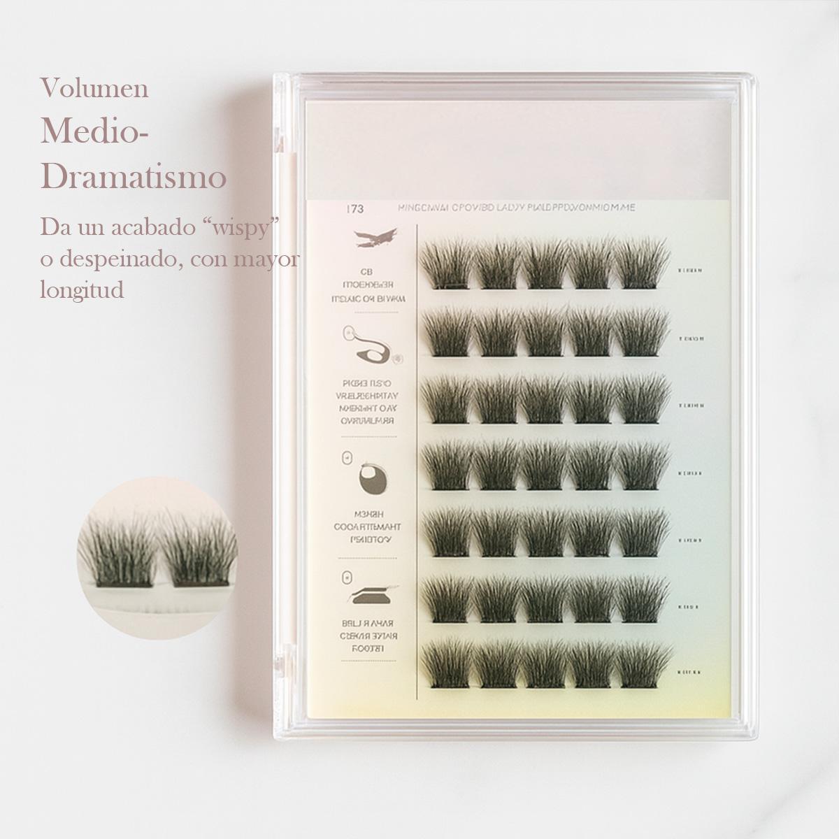 Miss Cherry Pestañas Set de extensiones de pestañas postizas mezcla de pestañas sintéticas