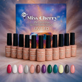 Miss Cherry StarGEL Diamante gel semipermanente UV LED manicura uñas ART NAIL glitter