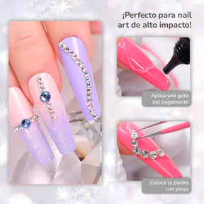 Miss Cherry Pegamento para cristales y piedreria en uñas12p  Pegamento para el arte en uñas