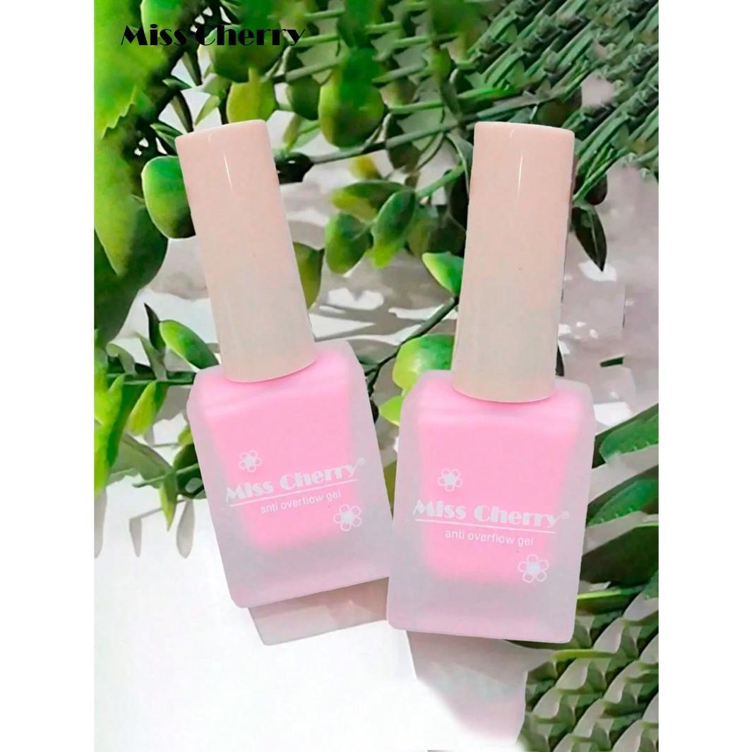 MISS CHERRY 3 Esmaltes de látex líquido para uñas, cinta protectora de esmalte de uñas, protector de la piel del dedo para la aplicacion de esmaltes, arte de uñas