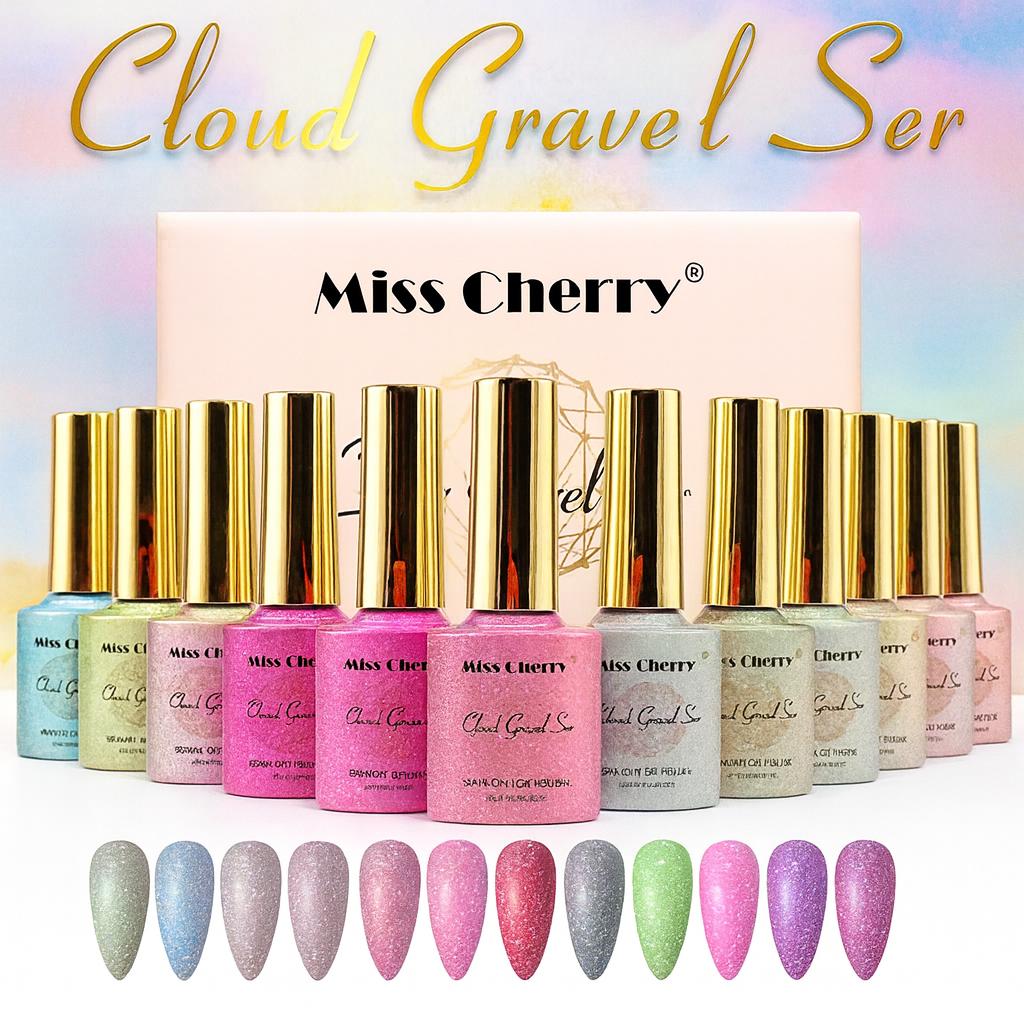 Miss Cherry Cloud Gravel Ser gel semipermanente UV/LED 12 p