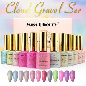 Miss Cherry Cloud Gravel Ser gel semipermanente UV/LED 12 p