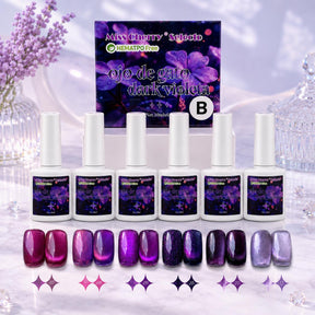 Gel Semipermanente Miss Cherry Ojo de Gato Dark Violeta