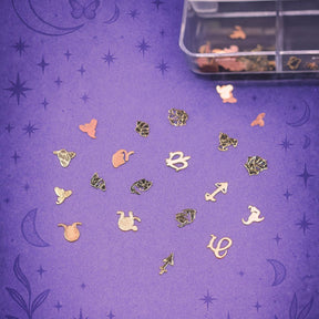 Miss Cherry Decoraciones Signos del zodíaco Para Uñas  Dijes Figuras Nail - 2 Estuches