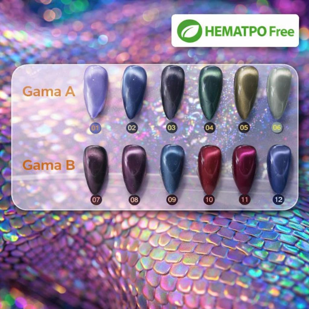 HEMA TPO Free Miss Cherry Ojo de gato Mamba Negra gama TPO FREE 6pz profesional UV LED gel uñas