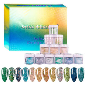 Miss Cherry Polvo Acrilico Para Uñas Esculturales 12 Pzs 10g
