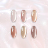 Miss Cherry Gama HIGHLIGHTS Efecto ojo de gato gel semi permanente UV LED para uñas manicura profesional Nails Art  6 piezas 10ml