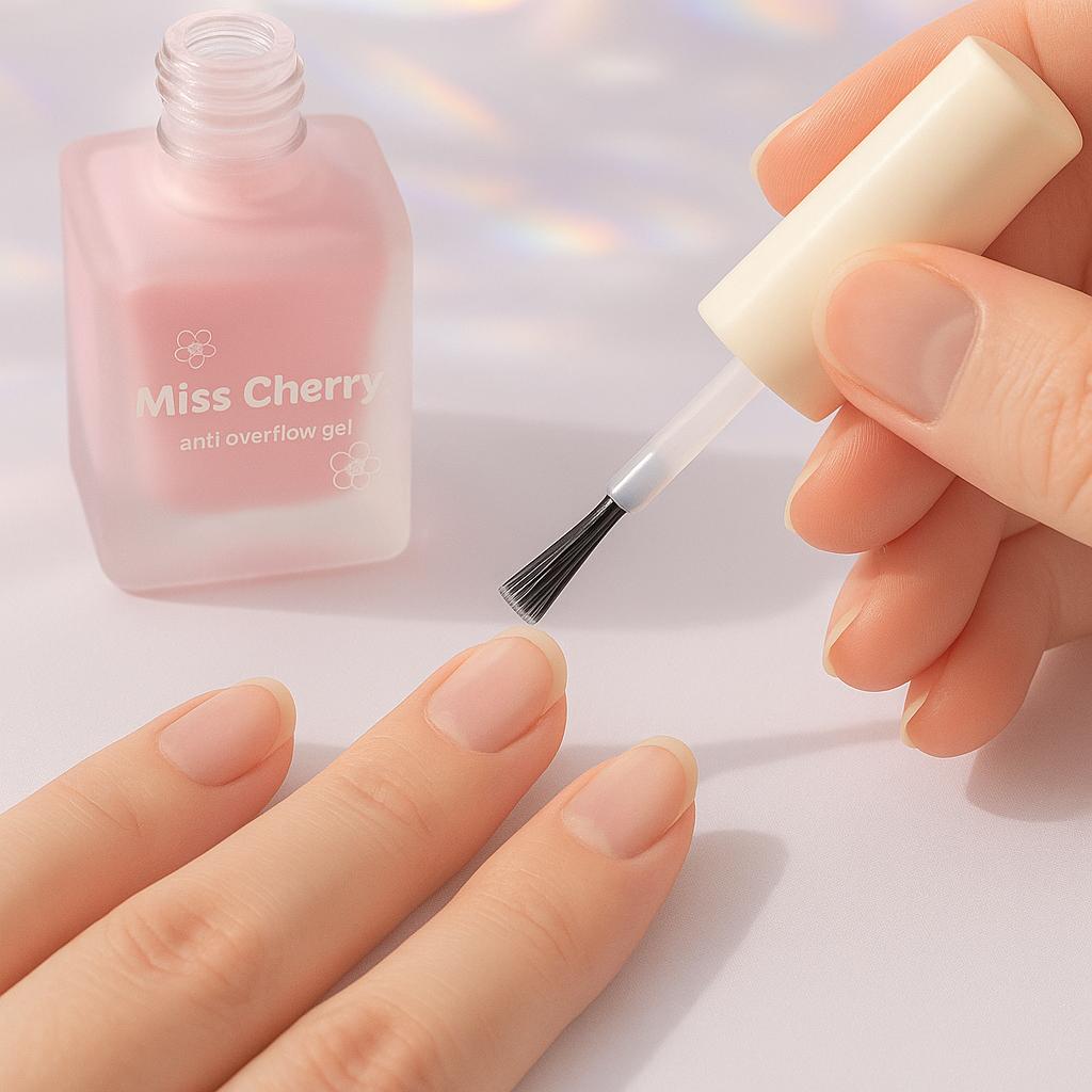 Miss Cherry Antiderrames Latex para manicura Anti Overflow Gel Esmaltes para Uñas Profesional