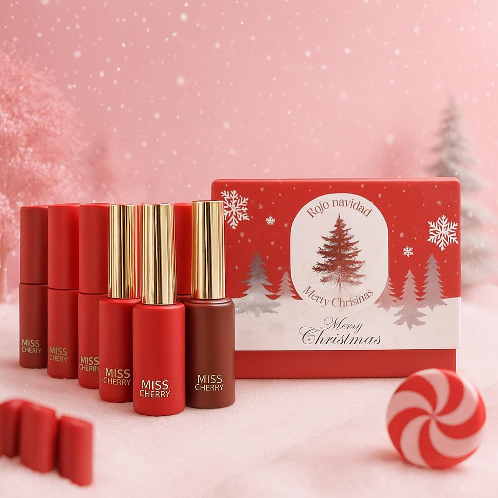 Miss Cherry Rojo Navidad gama profesional especial de Navidad para manicura UV LED uñas